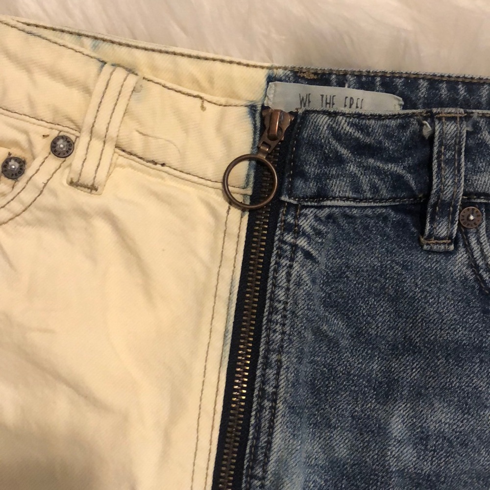 *2 FOR $20~We The Free| Bleached Zip Jean Skirt - Picture 2 of 4